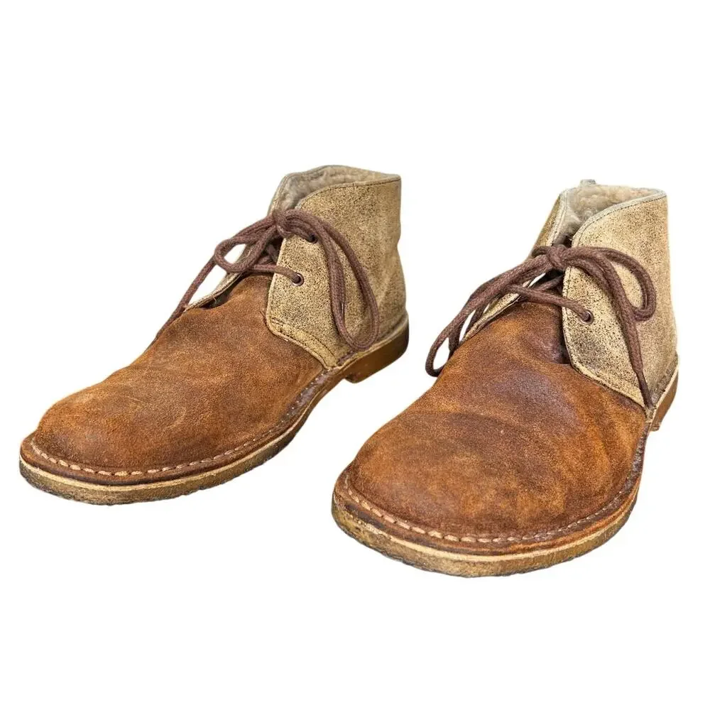 UGG Men’s Leighton Desert Bomber Brown Chukka Boot Size US 10.5
